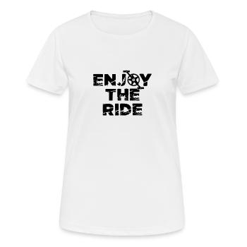 Enjoy The Ride Bike - Women's Breathable T-Shirt - white - Front - AI Model Female 172 dark (172cm)