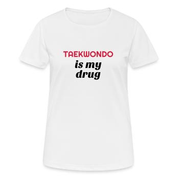 Taekwondo Taekwondoin Tae-Kwon-Do Tae Kwon Do - Women's Breathable T-Shirt - white - Front - AI Model Female 172 dark (172cm)