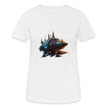 Spaceship - Frauen T-Shirt atmungsaktiv - Weiß - Vorne - AI Model Female 172 dark (172cm)