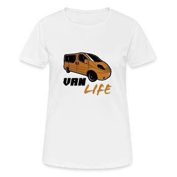 Van life - Women's Breathable T-Shirt - white - Front - AI Model Female 172 dark (172cm)