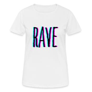 Rave - Chemise Raver - T-shirt respirant Femme - blanc - Devant - AI Model Female 172 dark (172cm)