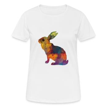 Rabbit - Women's Breathable T-Shirt - white - Front - AI Model Female 172 dark (172cm)