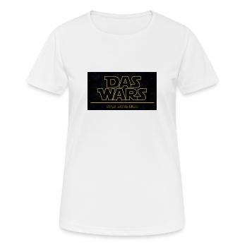DAsWars - Frauen T-Shirt atmungsaktiv - Weiß - Vorne - AI Model Female 172 dark (172cm)