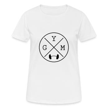 Gym - T-shirt respirant Femme - blanc - Devant - AI Model Female 172 dark (172cm)