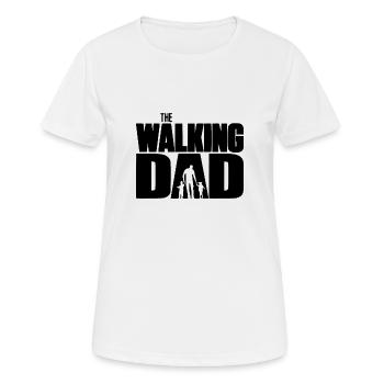 The Walking Dad - Women's Breathable T-Shirt - white - Front - AI Model Female 172 dark (172cm)