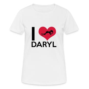 I Love Daryl - Women's Breathable T-Shirt - white - Front - AI Model Female 172 dark (172cm)