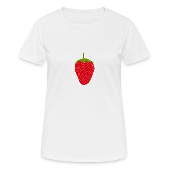 juste une baie - T-shirt respirant Femme - blanc - Devant - AI Model Female 172 dark (172cm)
