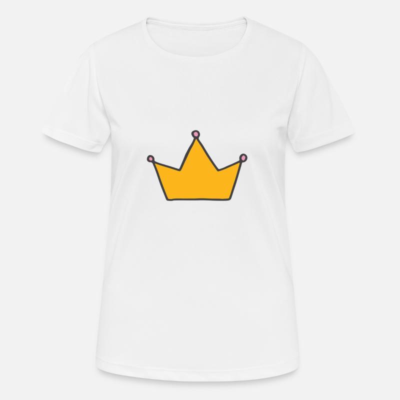CROWN - Women's Breathable T-Shirt - white