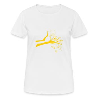 Allumé - T-shirt respirant Femme - blanc - Devant - AI Model Female 172 dark (172cm)