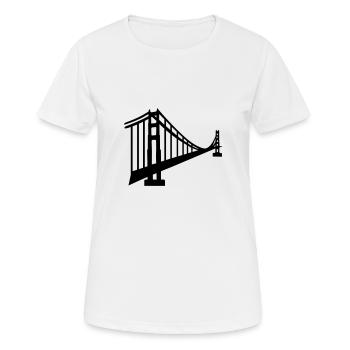 San Francisco - T-shirt respirant Femme - blanc - Devant - AI Model Female 172 dark (172cm)