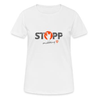 Stoppt Mobbing 4 - Frauen T-Shirt atmungsaktiv - Weiß - Vorne - AI Model Female 172 dark (172cm)
