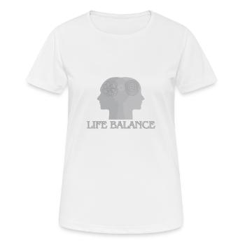 Life balance - Women's Breathable T-Shirt - white - Front - AI Model Female 172 dark (172cm)