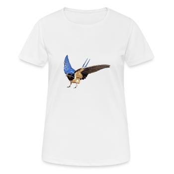 Smoky Swallow with stalk - Women's Breathable T-Shirt - white - Front - AI Model Female 172 dark (172cm)