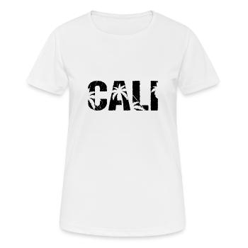 Cali Palm Trees California - Women's Breathable T-Shirt - white - Front - AI Model Female 172 dark (172cm)