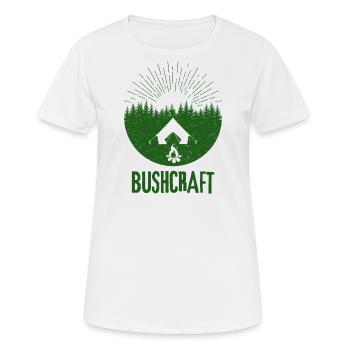 Survie en bushcraft - T-shirt respirant Femme - blanc - Devant - AI Model Female 172 dark (172cm)