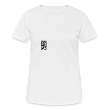 Crazy Zebra auf Drogen Hypnose - Frauen T-Shirt atmungsaktiv - Weiß - Vorne - AI Model Female 172 dark (172cm)