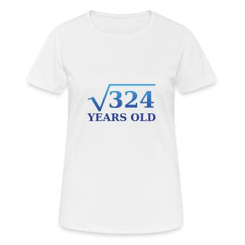 Wurzel 324 18. Geburtstag - Frauen T-Shirt atmungsaktiv - Weiß - Vorne - AI Model Female 172 dark (172cm)
