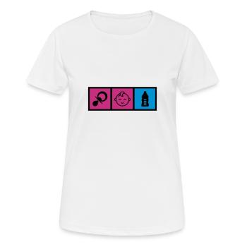 Nursery Nurse Kinderpflegerin Puéricultrice Baby - Women's Breathable T-Shirt - white - Front - AI Model Female 172 dark (172cm)