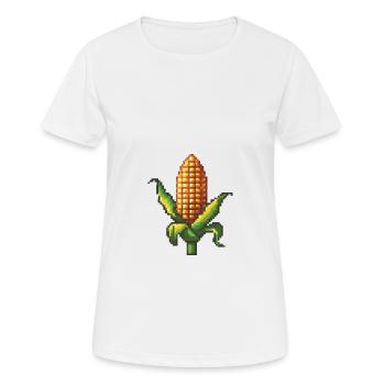 Joueur de pixels de maïs - T-shirt respirant Femme - blanc - Devant - AI Model Female 172 dark (172cm)