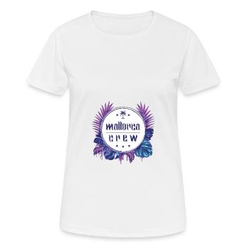 Mallorca Crew Coloré - T-shirt respirant Femme - blanc - Devant - AI Model Female 172 dark (172cm)