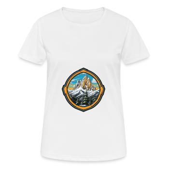 Berge Eisberge Natur - Frauen T-Shirt atmungsaktiv - Weiß - Vorne - AI Model Female 172 dark (172cm)