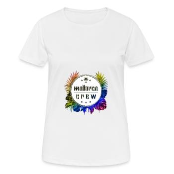 Mallorca Crew Coloré - T-shirt respirant Femme - blanc - Devant - AI Model Female 172 dark (172cm)