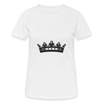 Crown Symbol - Women's Breathable T-Shirt - white - Front - AI Model Female 172 dark (172cm)