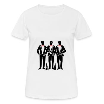 Enterrement de vie de garçon Crew Enterrement de vie de garçon - T-shirt respirant Femme - blanc - Devant - AI Model Female 172 dark (172cm)