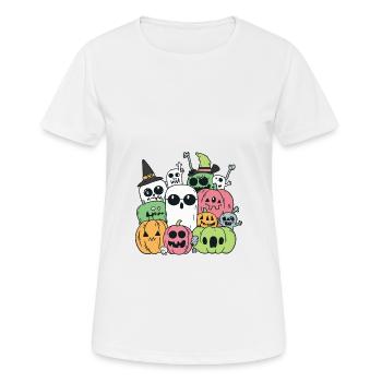 Halloween Party Figures - Women's Breathable T-Shirt - white - Front - AI Model Female 172 dark (172cm)