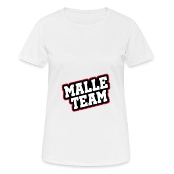 Malle Team - Women's Breathable T-Shirt - white - Front - AI Model Female 172 dark (172cm)
