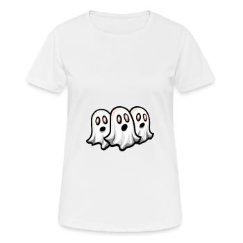 Ghosts Halloween Ghost - Women's Breathable T-Shirt - white - Front - AI Model Female 172 dark (172cm)