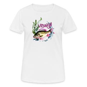 Femme de mer robuste Découvrez le style perche maritime! - T-shirt respirant Femme - blanc - Devant - AI Model Female 172 dark (172cm)