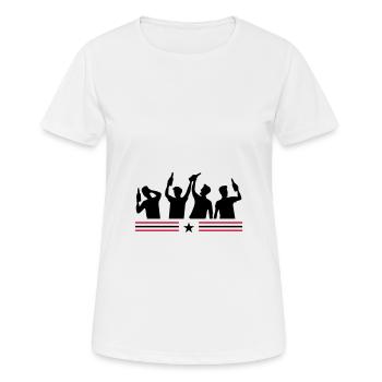 Junggesellenabschied Party Gruppe - Frauen T-Shirt atmungsaktiv - Weiß - Vorne - AI Model Female 172 dark (172cm)