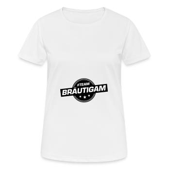 Team Groom Wedding Party Wedding - Women's Breathable T-Shirt - white - Front - AI Model Female 172 dark (172cm)