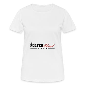 Polterabend 2024 - Frauen T-Shirt atmungsaktiv - Weiß - Vorne - AI Model Female 172 dark (172cm)