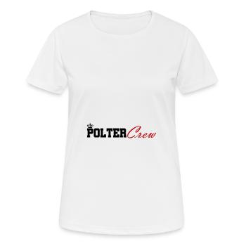 Polter Crew Verlobung Hochzeit - Frauen T-Shirt atmungsaktiv - Weiß - Vorne - AI Model Female 172 dark (172cm)