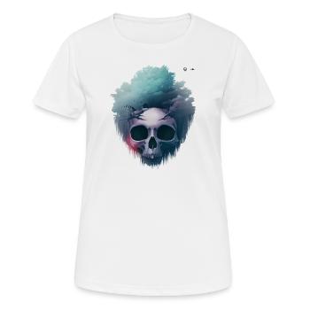 Unter den Bäumen - Frauen T-Shirt atmungsaktiv - Weiß - Vorne - AI Model Female 172 dark (172cm)