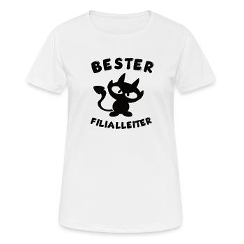 Meilleur design de gestionnaire de magasin - T-shirt respirant Femme - blanc - Devant - AI Model Female 172 dark (172cm)