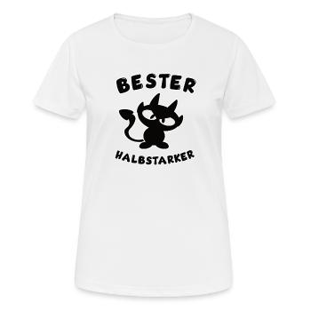 cool best half-strong design - Women's Breathable T-Shirt - white - Front - AI Model Female 172 dark (172cm)
