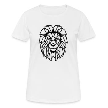 Lion - T-shirt respirant Femme - blanc - Devant - AI Model Female 172 dark (172cm)