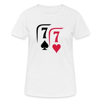 PAIR 7 - T-shirt respirant Femme - blanc - Devant - AI Model Female 172 dark (172cm)