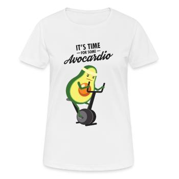 Time For Some Avocardio - Avocado Cardio Workout - Women's Breathable T-Shirt - white - Front - AI Model Female 172 dark (172cm)
