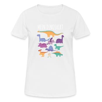 dino - Women's Breathable T-Shirt - white - Front - AI Model Female 172 dark (172cm)