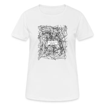 Je suis le désastre parfait - Motivacional - T-shirt respirant Femme - blanc - Devant - AI Model Female 172 dark (172cm)