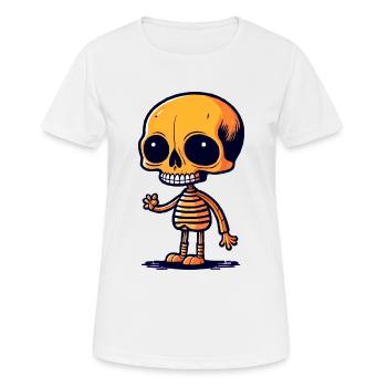 Skelett - Frauen T-Shirt atmungsaktiv - Weiß - Vorne - AI Model Female 172 dark (172cm)