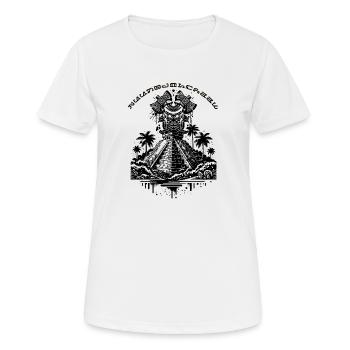 Légende Maya - T-shirt respirant Femme - blanc - Devant - AI Model Female 172 dark (172cm)