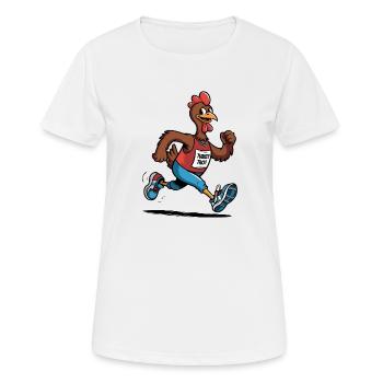 Lustiger Torkey-Trab - Frauen T-Shirt atmungsaktiv - Weiß - Vorne - AI Model Female 172 dark (172cm)