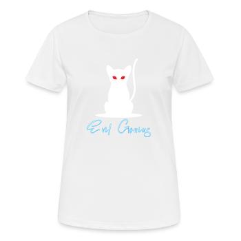 Evil Genius - teuflisches Genie - Frauen T-Shirt atmungsaktiv - Weiß - Vorne - AI Model Female 172 dark (172cm)