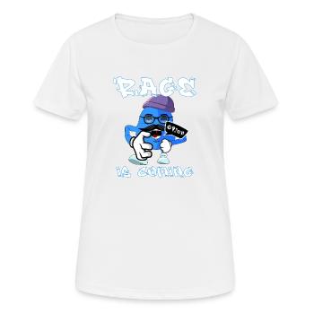 Rage is coming - süßes Comic Monster - Frauen T-Shirt atmungsaktiv - Weiß - Vorne - AI Model Female 172 dark (172cm)