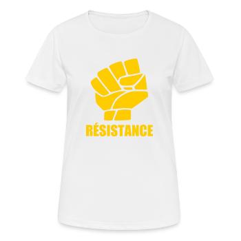 Résistance - Women's Breathable T-Shirt - white - Front - AI Model Female 172 dark (172cm)